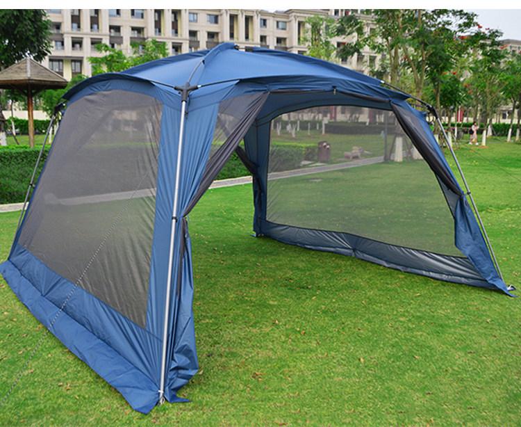 3.65m Foldable Outdoor Camping Gazebo: Sunshade, BBQ, Beach & Leisure Tent