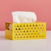 Kitchen Tissue Boxes Home Iron Multifunctional Office Crafts Seat Type Toilet Paper Storage Case Bedroom Metal Tissue Dispenser
