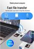 Six-in-One Type-C Multifunctional Card Reader: TF/SD USB Adapter for Computer & Phone