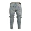 Moda Masculina Jeans Skinny Rasgado Casual Jeans Desgastado Buraco Jeans Slim Fit Calça Jeans Lápis Calça Jeans