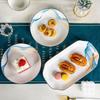 Shangxingzhishi 26-Piece Enamel Dinnerware Set for 6 Persons