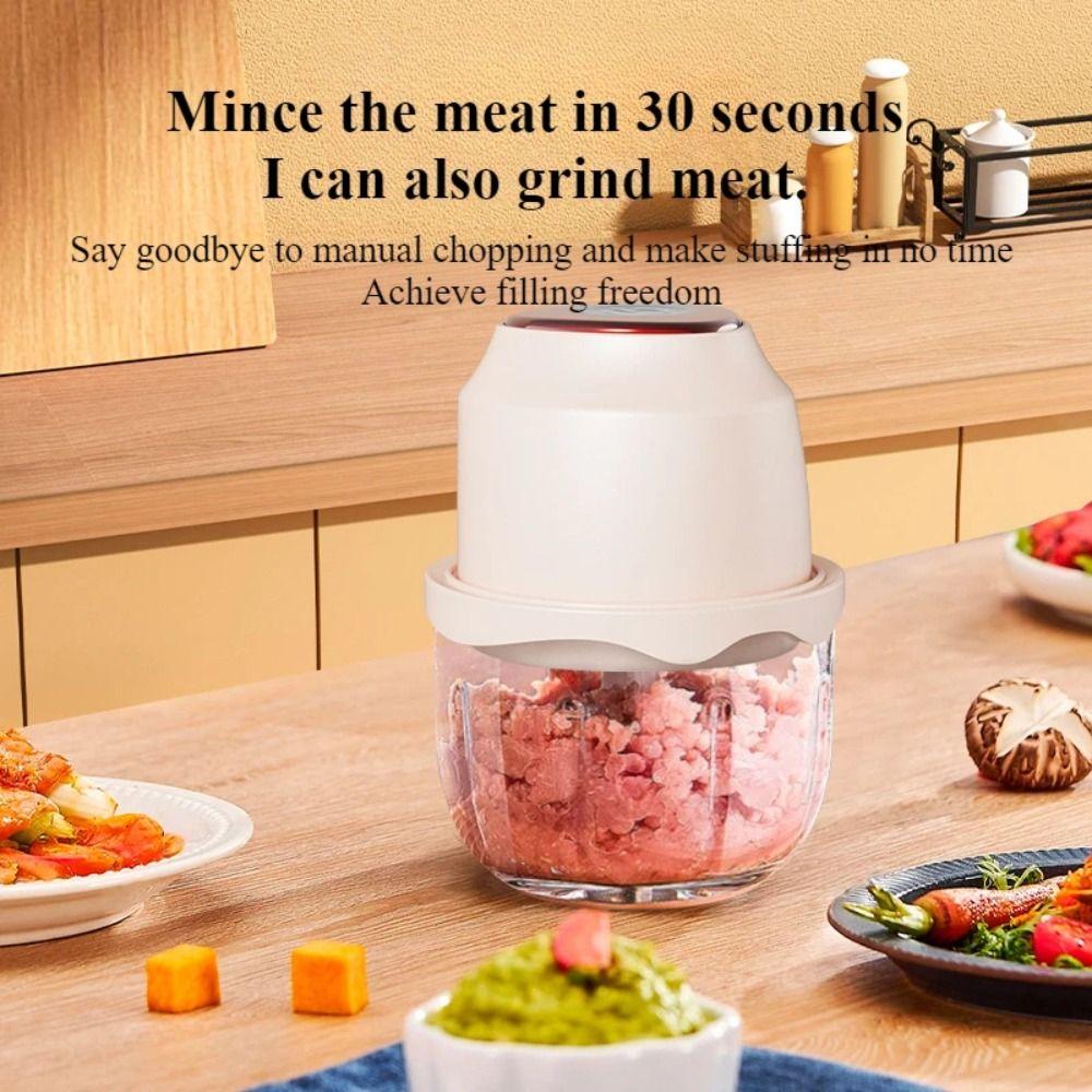 Cordless Meat Grinder Multifunctional Vegetable Crusher Garlic Crusher Kitchen Gadgets