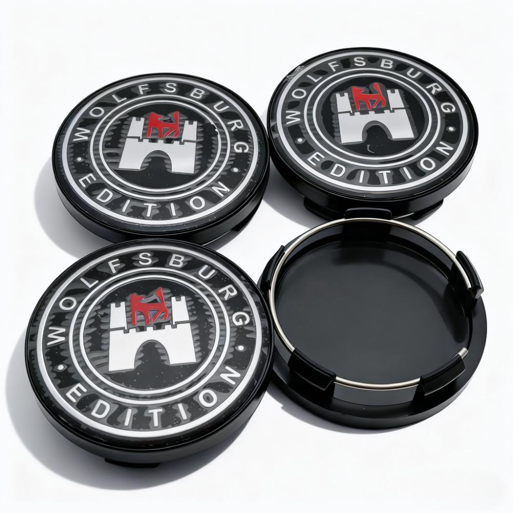4pcs 58MM 54MM Wolfsburg Logo Emblem Badge Car Wheel Center Caps Wheel Hubcaps Rim Hub Center Dust Cover Replace Car Accessories