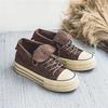 High Top Vintage Canvas Shoes Student Espadrilles Platform Comfort Mens Vulcanize Shoes Men Brown Sneakers Zapatillas De Lona