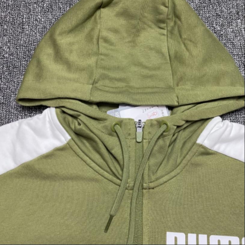 Puma Hooded Zipper Jacket Military Green Men's 845162-06