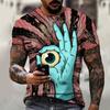Vintage T Shirt For Men Graffiti Abstraction Short Sleeve Tops Street Hip Hop Men's T-shirts Oversized Tees Shirt Man Clothing