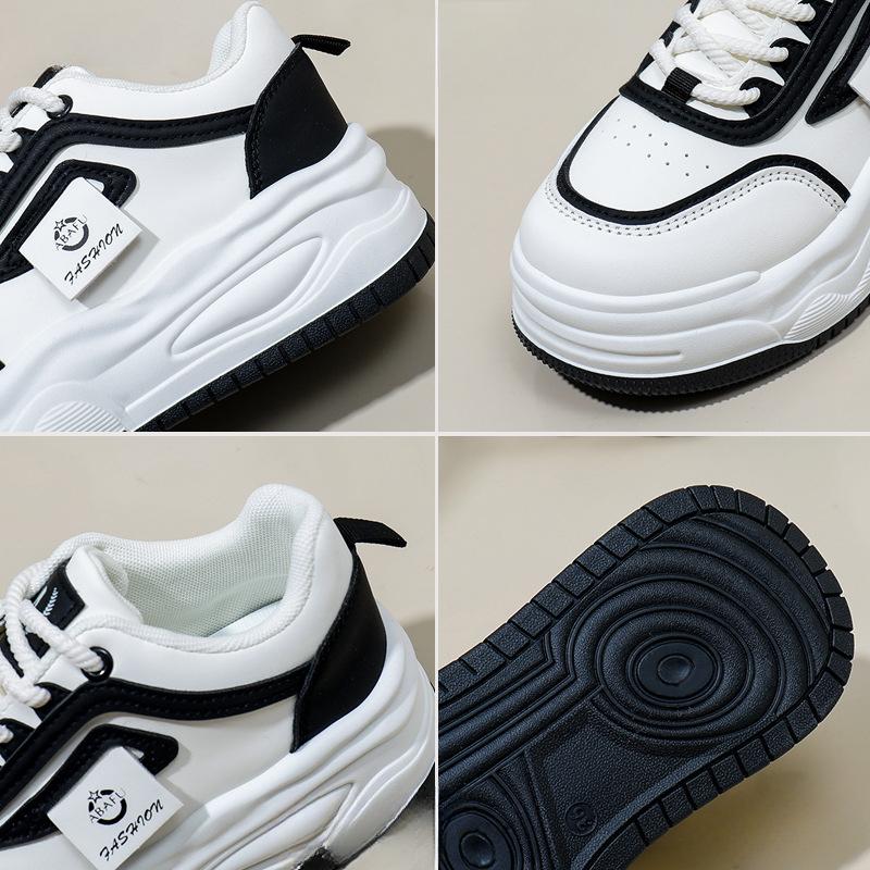 High Top White Shoes Women's Autumn and Winter Ins Fashionable Shoes for Students All-Match Casual Platform Sneakers
