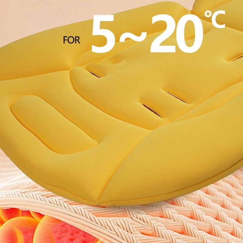 Ergonomische 3D-Rückenstütze Kinderwagenmatte Stoßfestes Säuglingswagenkissen für langanhaltenden Komfort und Wirbelsäulenstütze