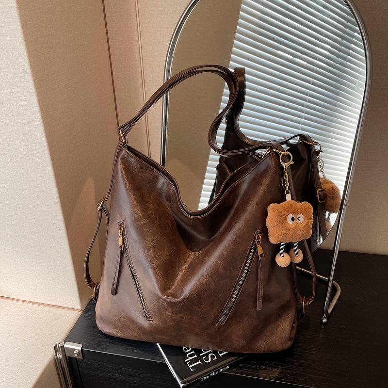 Tote Bag Women's Large-capacity New Fashion Single Shoulder Crossbody Multi-functional Backpack