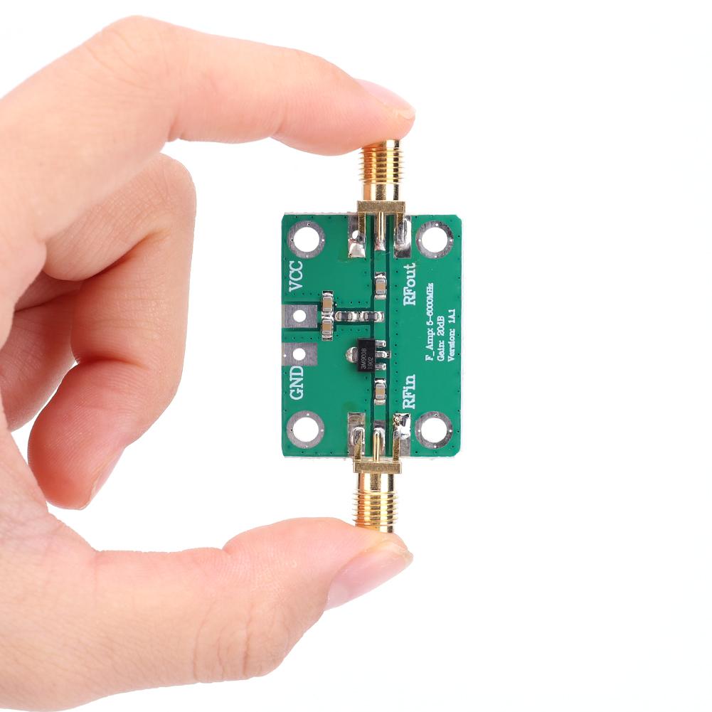 RF Wideband Amplifier Board 20dB Broadband RF Signal Amplifier Low Noise LNA 5-3500MHz Gain Broadband Module DC 3.3-6V