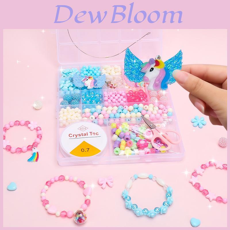 Children Bead Stringing Kit With Plastic Materials For Creative Play And Brain Development