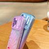 Colorful Gradient Glitter Peacock iPhone 17 Case with Rhinestones for Apple 16 Pro Max