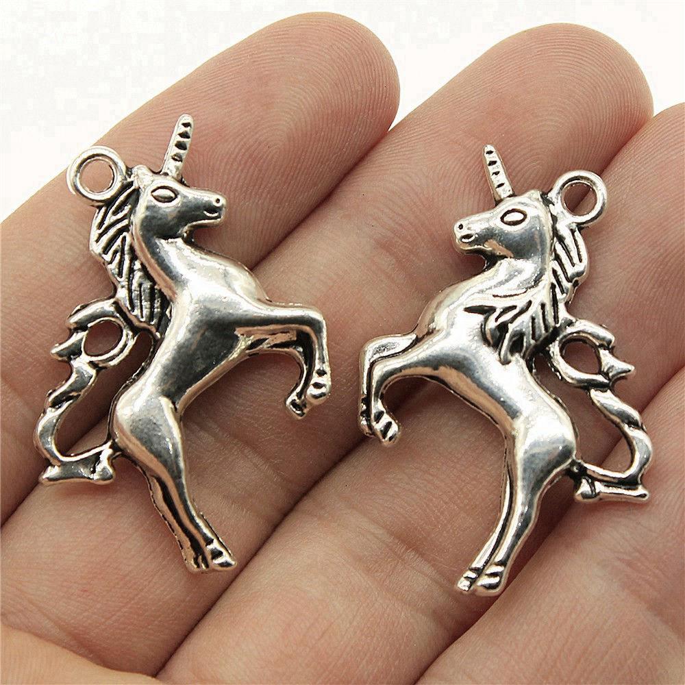 Charms Unicorn Pendants Vintage Jewelry Supplies QC134