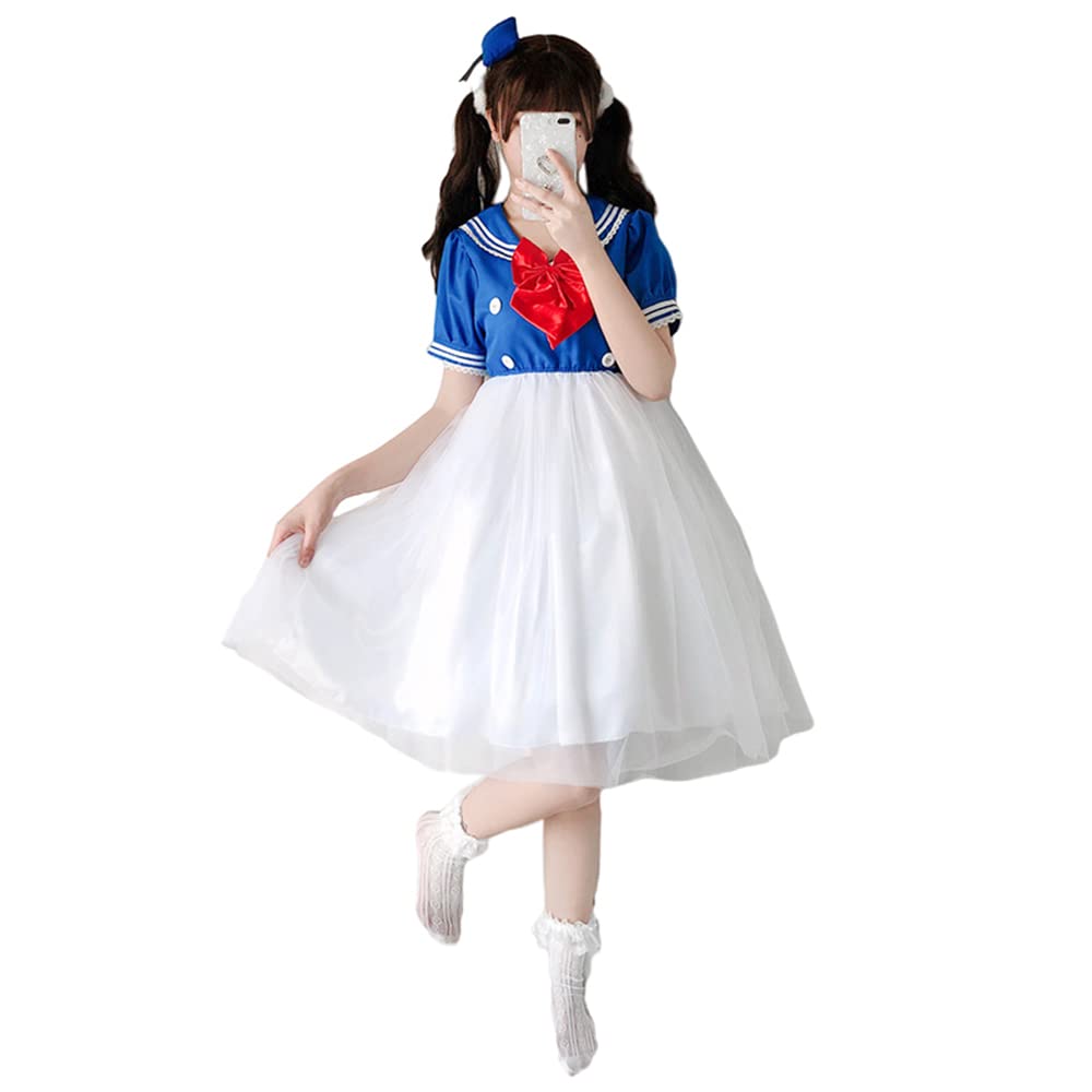 

Костюм Утки из One Piece для Матросского Хэллоуина, Сценической Вечеринки [Производство Shangki] Женский в Морском Стиле, Униформа, Костюм, Косплей, Костюм, Мероприятие, (Размер L,