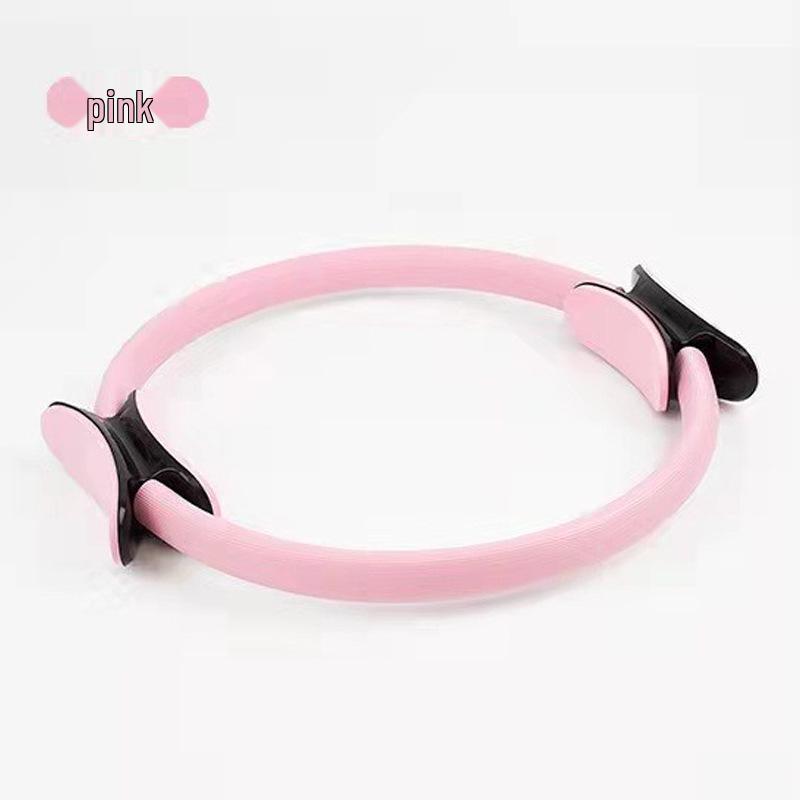 **Pilates Ring Yoga Thigh Toner: Multifunctional Leg & Waist Trimmer with Crescent Handles**