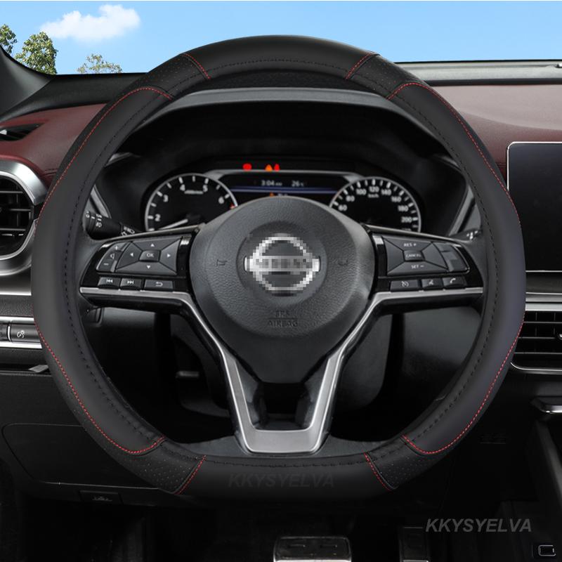 

Автомобільний чохол на кермо типу D для Nissan Rogue X-trail Kicks Rogue Sport Hybrid 2017 - тепер Qashqai - тепер автомобільні аксесуари чорний