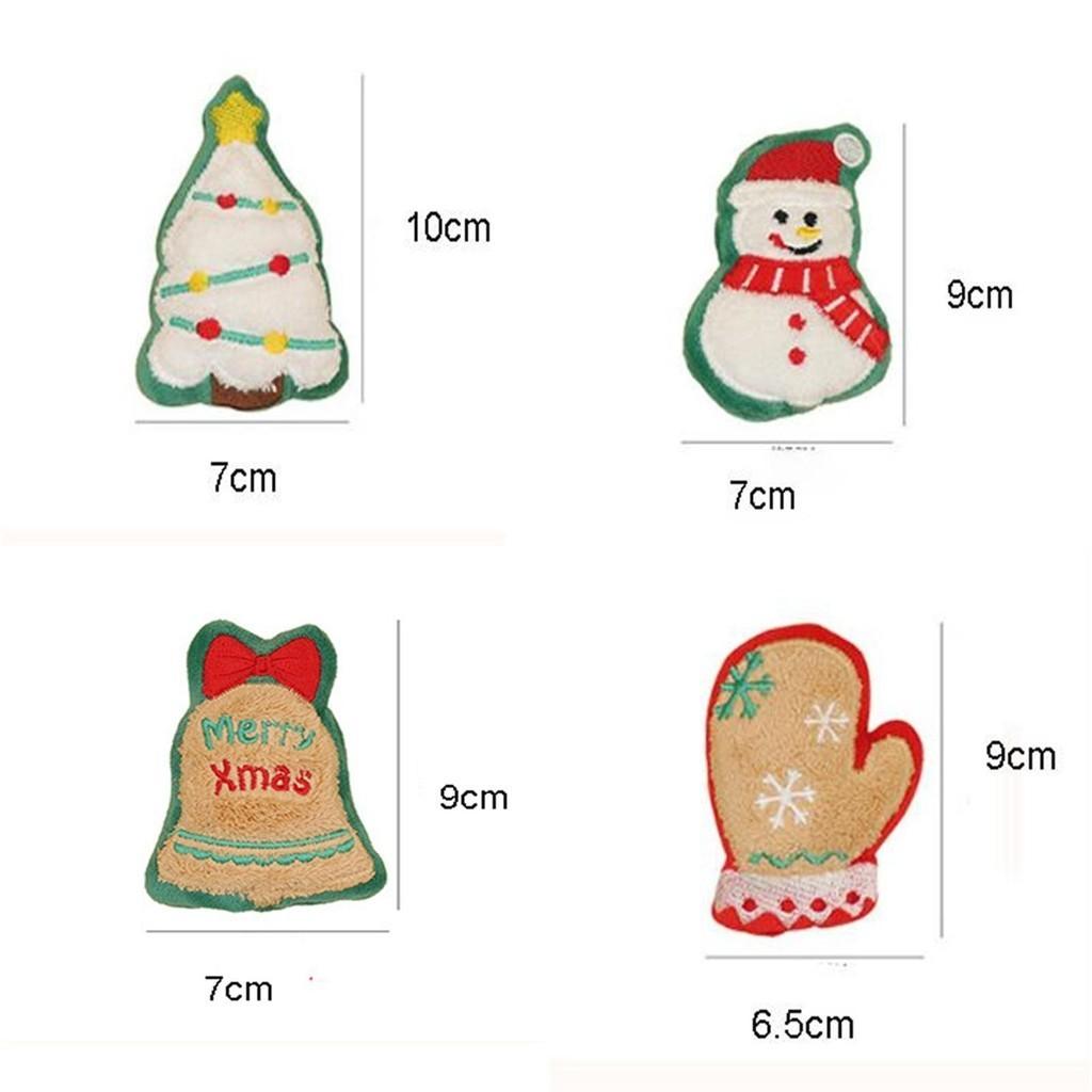 Cute Cartoon Christmas Cat Toy With Plush Material Perfect For Pet Playtime And Biting Characters)