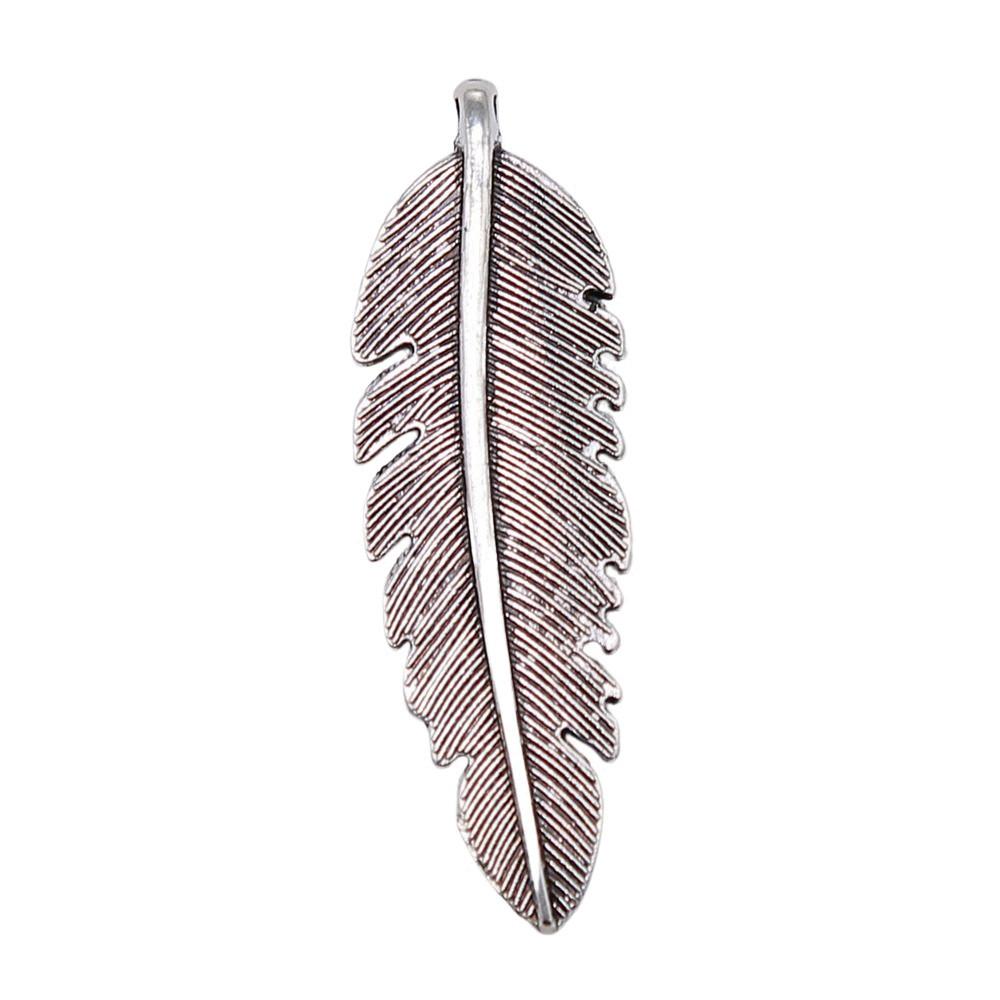 Feather Charms Multi Color Alloy Leaf Pendants For Boho Style DIY Jewelry Accessories