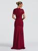 2026 Summer Women's Formal Pleated Cut-Out Maxi Dress with Mesh Details