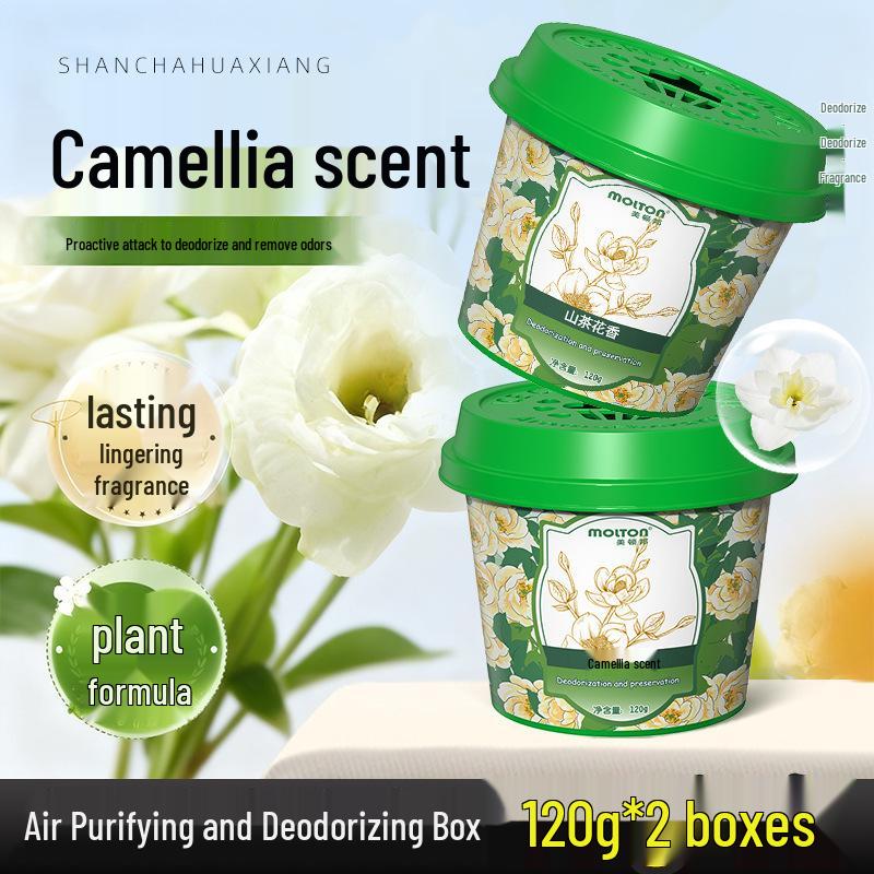 Camellia Scent Air Freshener Gel: Eliminates Mold, Strange Odors, Smoke, & Elderly Smell