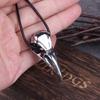1 stk Mini Crow Skull Halskjede Replica Crow Magpie Crow Poe Steampunk Gift Creative Zombie Gift, smykker for menn og kvinner