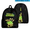 Cartoon Youthful My Singing Monsters Student School Bags Notebook Backpacks 3D Print Oxford Boys/Girls Funny Travel Bags