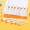 Nylon Oil Painting & Barbecue Brush Set: Pig Bristle Small Brush, Glue Brush, Dusting Brush, Paint Brush.