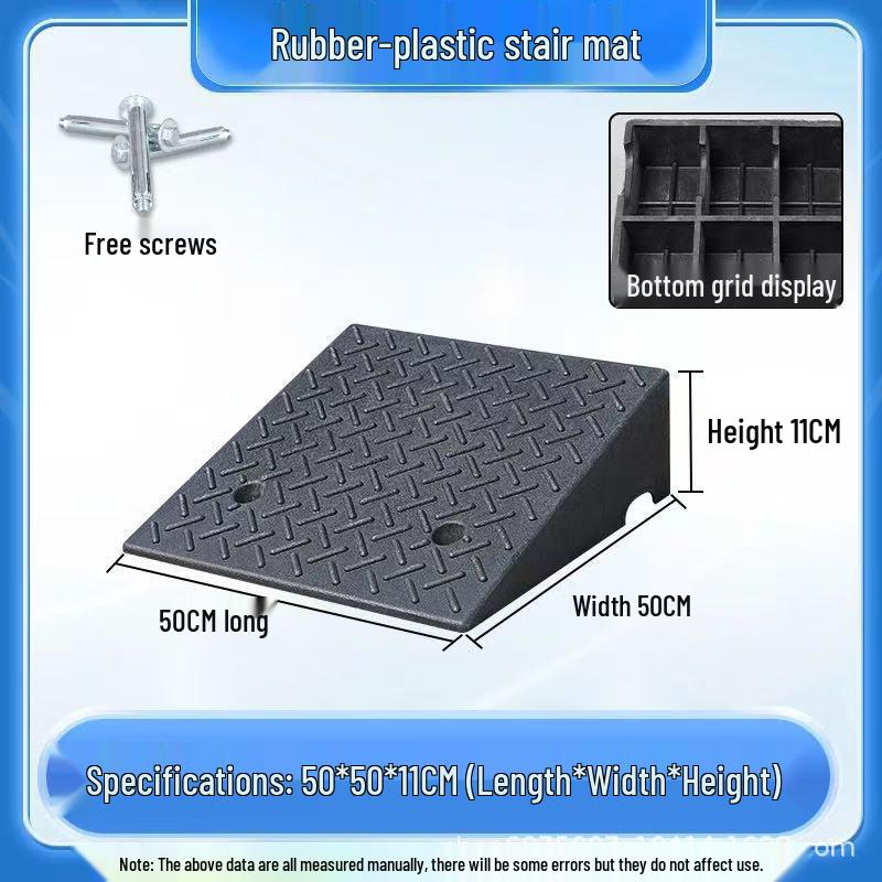 Heavy-Duty Electric Vehicle Curb Ramp Mat