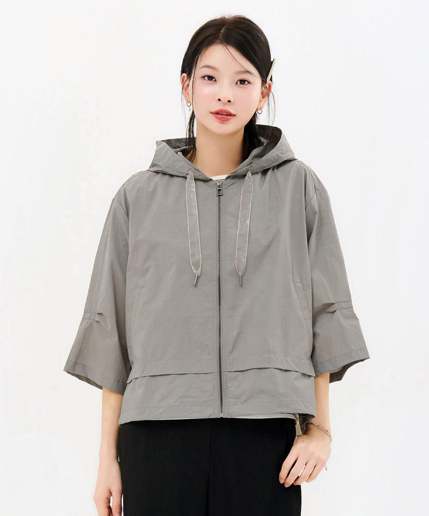 Chasecult Women'S 3/4 Sleeve Hooded Jumper-Fbrg4172C0V