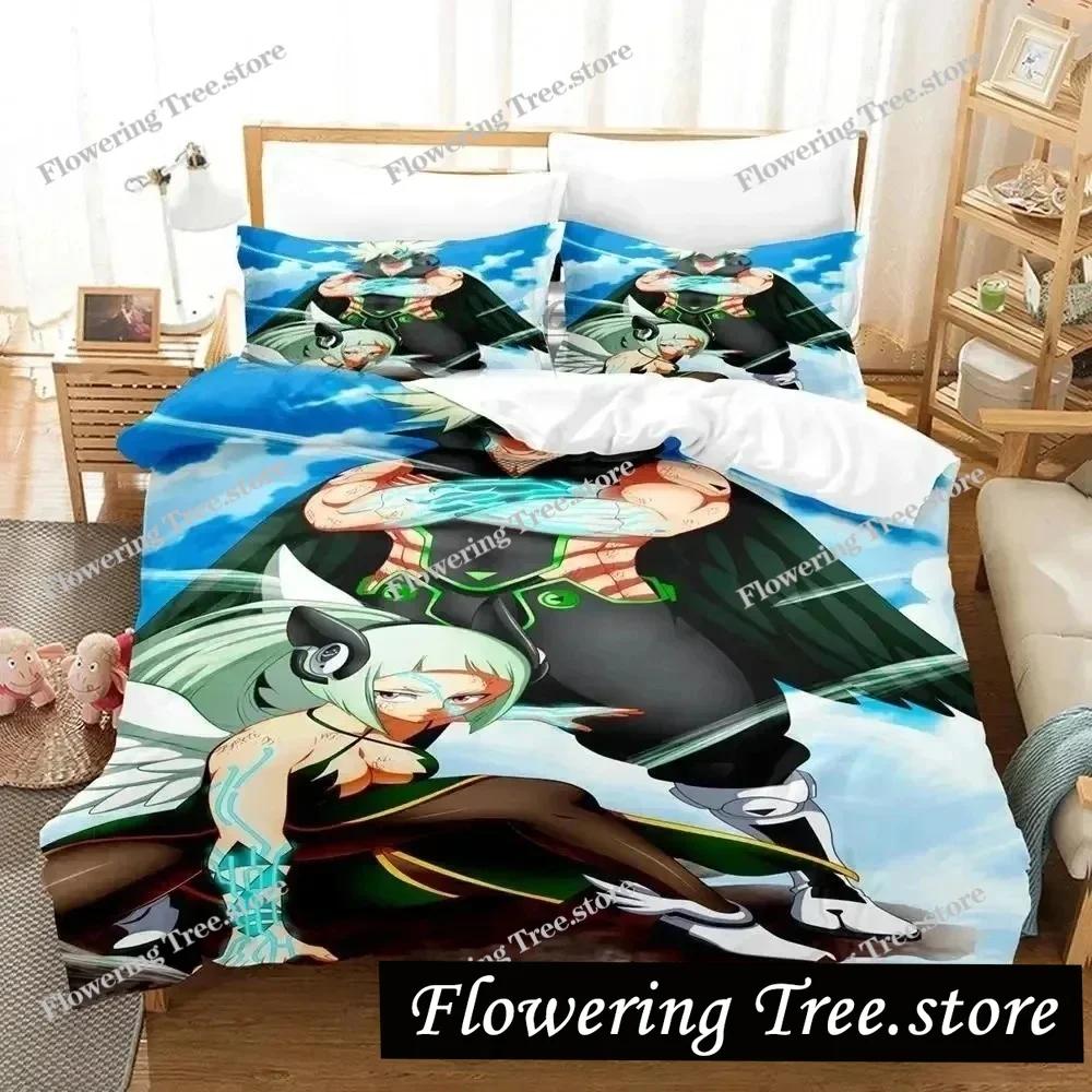 3D Print Anime Edens Zero Bedding Set Duvet Cover Bed Set Quilt Cover Pillowcase Comforter King Queen Size Boys Adult Bedding S