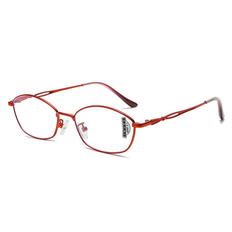 Advanced Sense Box Anti-Blue Reading Glasses Ultra-Light Metal Frame Glasses High Definition Lens Reading Glasses