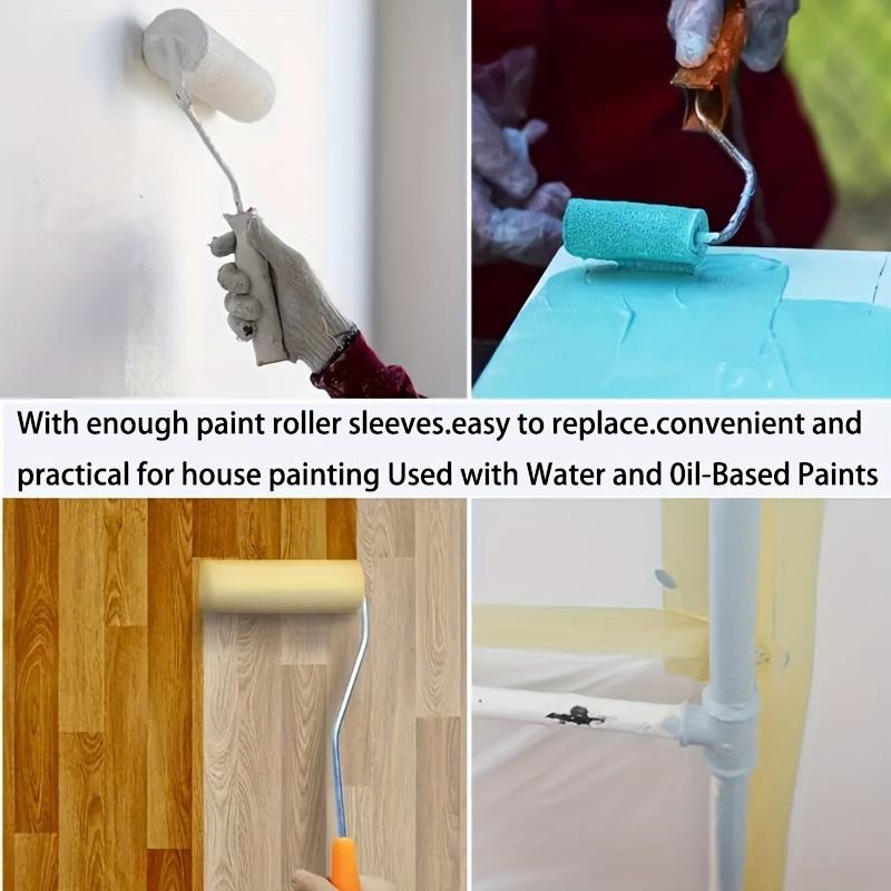 10pz Rulli in Spugna per Pittura - Design Goffrato per Pollice per Pitture al Lattice ad Acqua e Olio, Applicazione Senza Tracce
