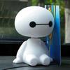 Figuras de acción de Baymax con cabeza móvil para coche, juguete coleccionable, adorno decorativo