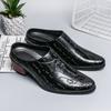 Men Formal Oxford Shoes Casual Business Office Party Loafers Men's High Heels Shoes Classic Men Shoe PU Leather Dress Shoes