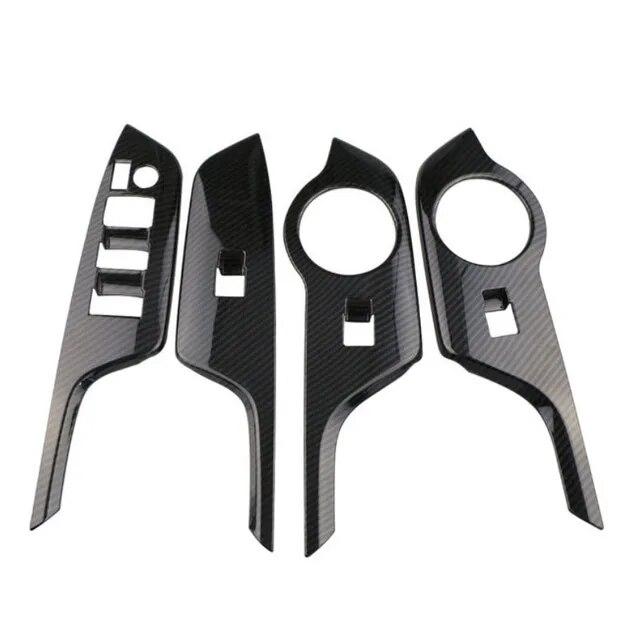 FOAL BURNING 4pcs/set Chrome Circular Car Door Window Lifter Cover Trim Sticker for Toyota C-HR CHR Accessories