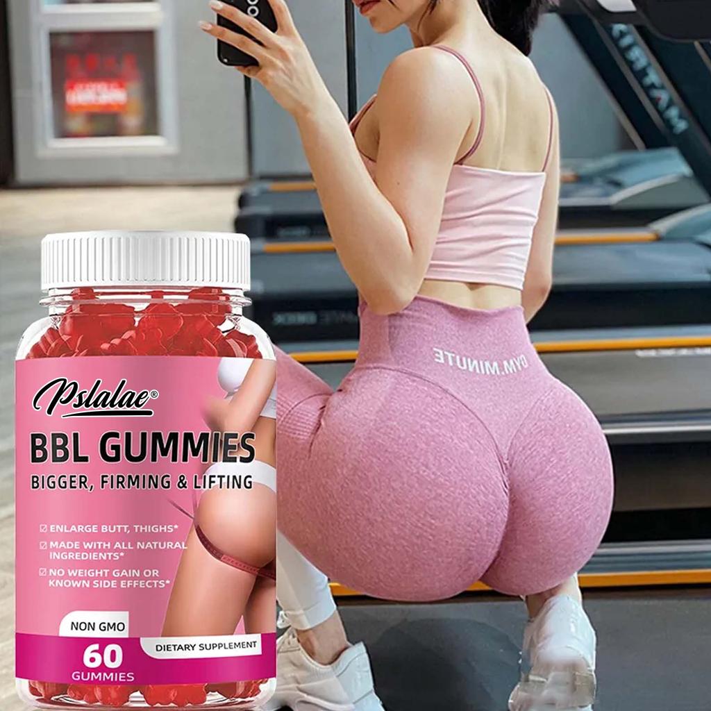 Buttock-enhancing Gummies, All-natural, Sculpt a Natural, Curvaceous Figure, Lift and Firm, Suitable for Adults.