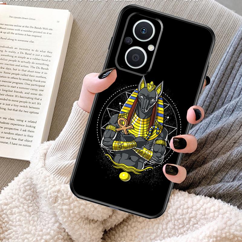 Egypt Nefertiti Anubis Ankh Case For OPPO Reno 13F 13 12 F 11 8T 7 8 10 Pro OPPO Find X8 X6 Pro X3 X5 Lite Cover Fundas