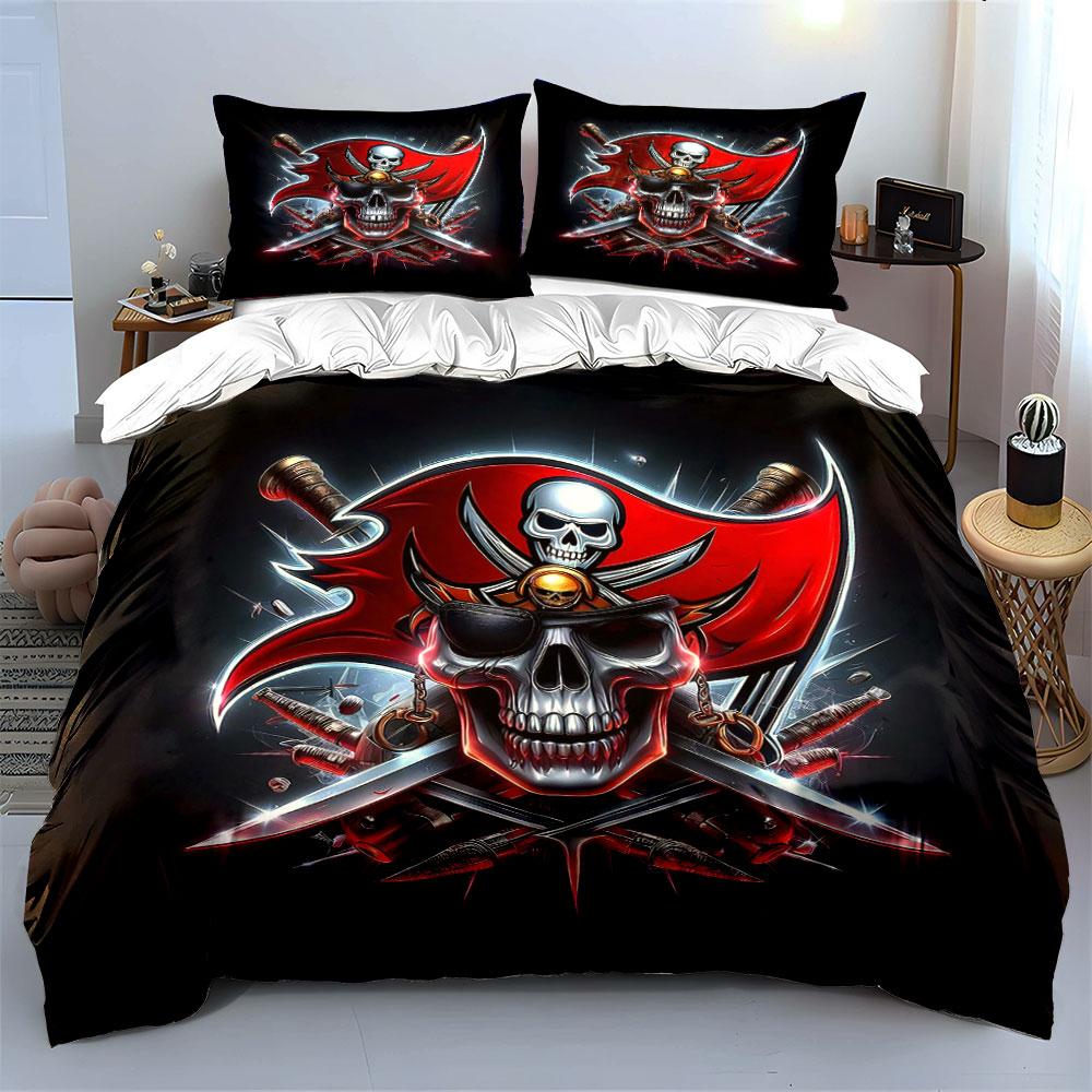 Fiery pirate spirit unleashed Bedding sets Duvet covers Pillowcases(1* Duvet Cover 2* Pillowcases without duvet insert)