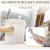 2 Pieces Aluminum Bucket Opener 5 Gallon Silver Pail Opener 8'' Or 14'' Metal Can Opener - DD