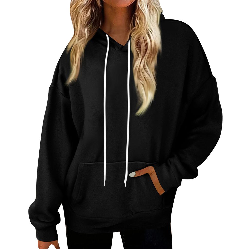 Sudaderas con capucha para mujer Oversized Invierno Felpa Sudaderas lindas Jersey Ropa de otoño invierno a la moda