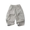 Kids Casual Loose Cargo Pants Korean Style Children Outer Wear Trousers