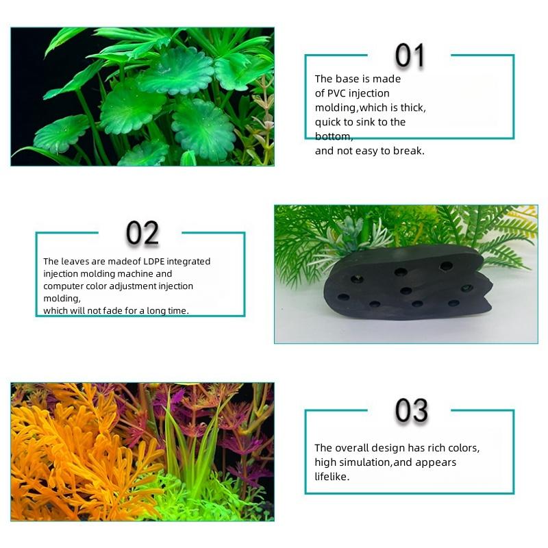 New  Artificial Aquarium Decorative Grass Simulation Plant Fish Tank DIY Decoration Simulation Water Grass Combination