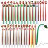 10-50pcs Mixed Cartoon Christmas Pens Soft Silicone Gel Ink Rocking Pens Kids New Year Gifts Stationery 2025 Christmas Decor