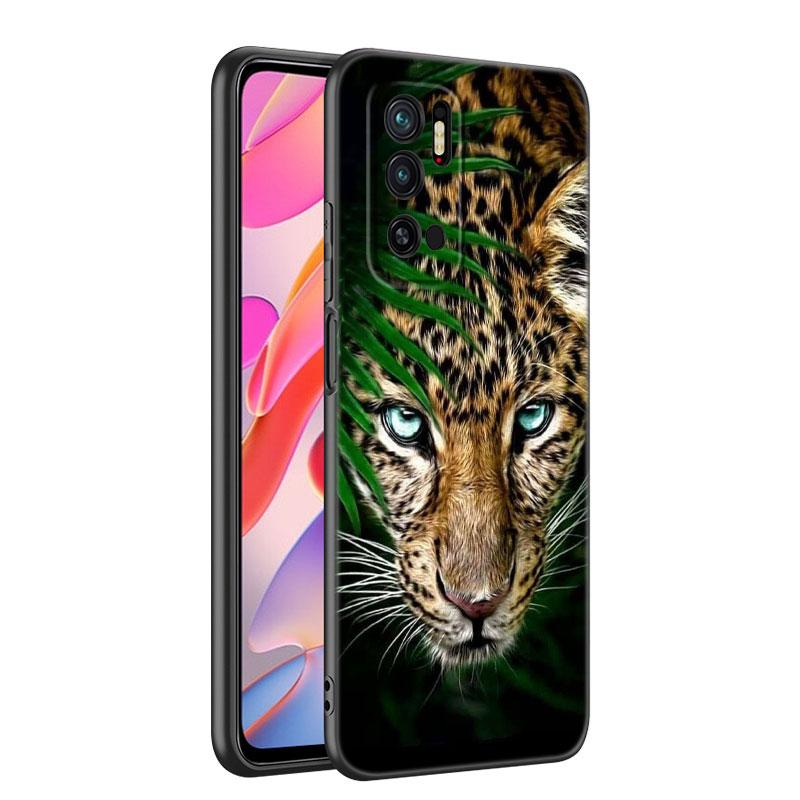 Animal Fox Wolf Flowers Phone Case For Xiaomi Mi A2 8 9 SE Note 10 10T 11 12 Lite 9T 11T 12S 12T Pro A3 6X 12X TPU Black Cover