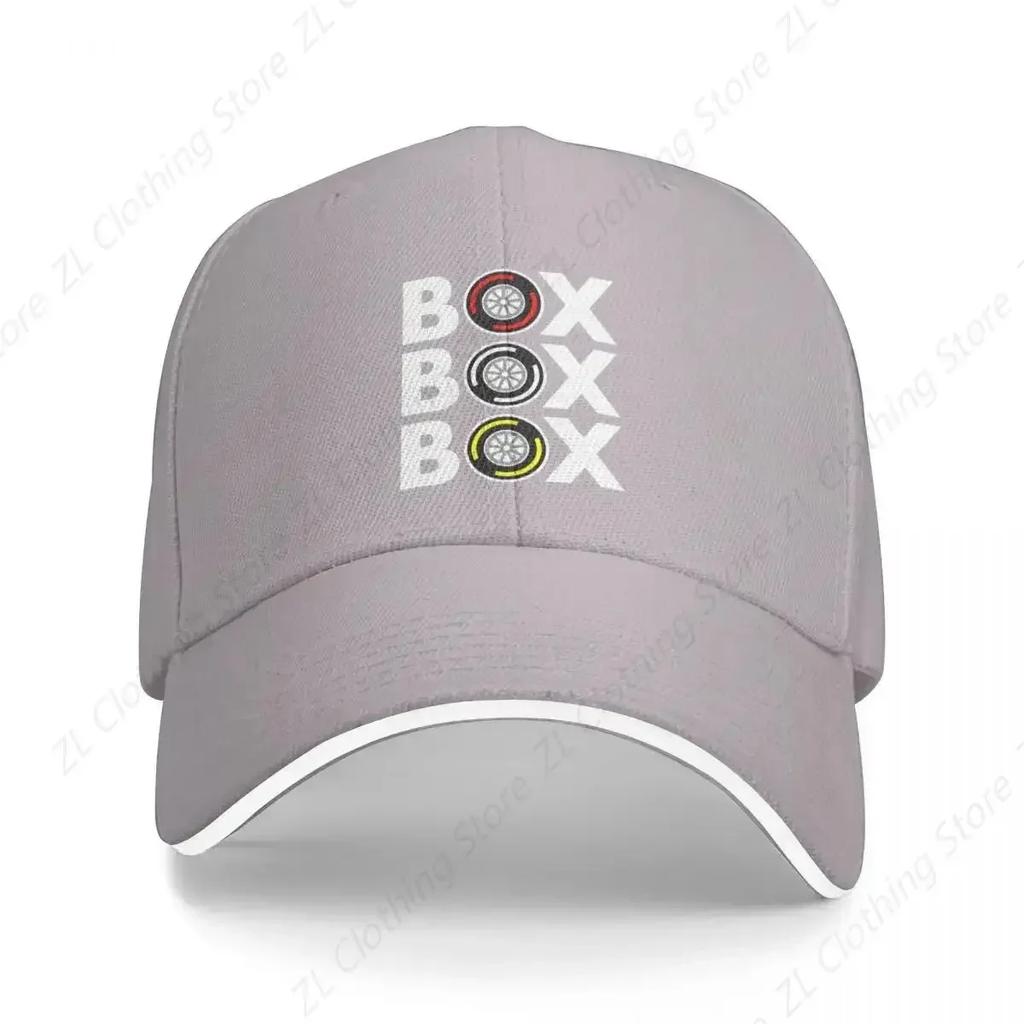 Box Box Box Tyre Compound White Text Design Baseball Cap GentleWoUnisex Hat Beach Female WoUnisexs