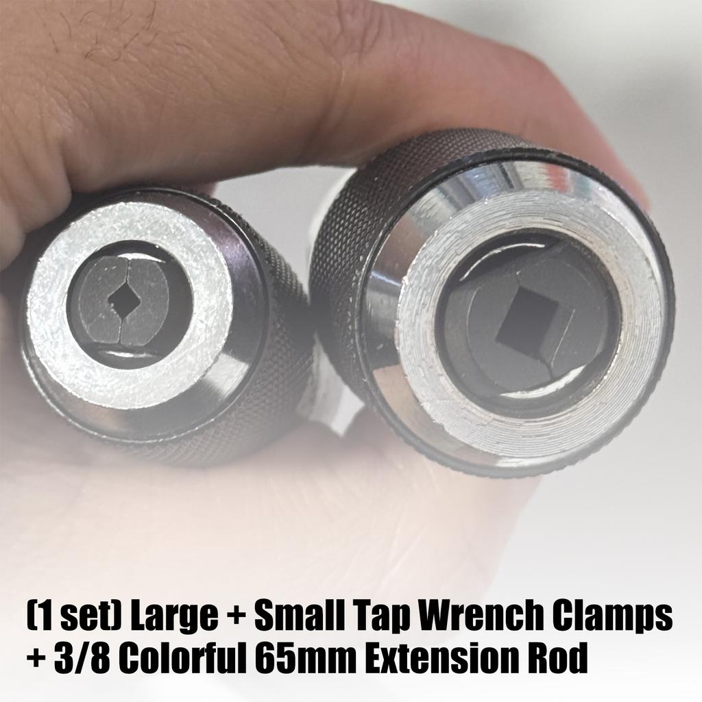 Carbon Steel Tap Wrench Chuck With 3/8 Drive 65mm Extension Bar For Precision Threading And Ratchet Mechanism
