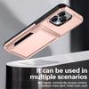 For iPhone 13 Pro Cases Card Slot TPU+PC Kickstand Phone Case