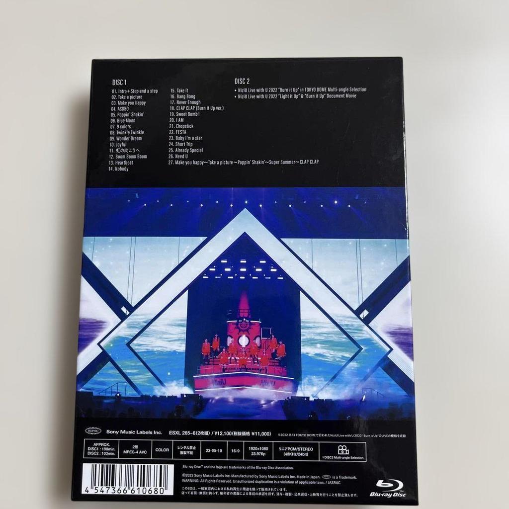 [USED] NiziU "Burn it up" Blu-ray 2022