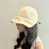 Cotton Striped Sun Hat With Wide Brim For Women Summer Outdoor Sun Protection