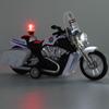 1/12 Police Motorcycle Toy Car Model Child Pull Back Motorbike Toy
